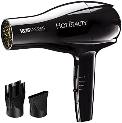 1875 Ceramic Styler Hair Styling Blow Dryer 2 Attachments I…