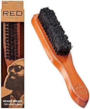 Beard Brush with 100% Natural Boar Bristles for Men