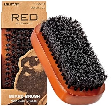 Beard Brush with 100% Natural Boar Bristles for Men