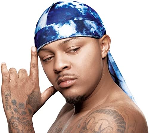Bow Wow X Power Wave Tie Dye Silky Durag for Men Waves Silk…
