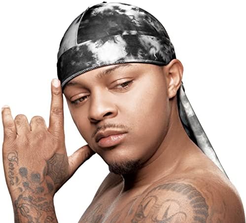 Bow Wow X Power Wave Tie Dye Silky Durag for Men Waves Silk…