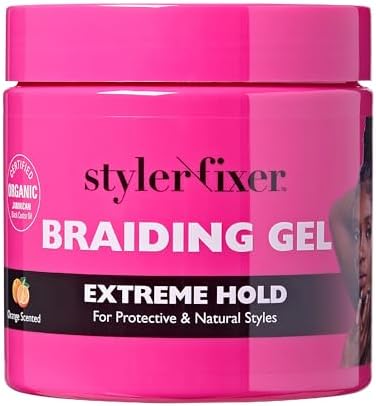 Braiding Gel Extreme Hold Styler Fixer for Box Braids & Cor…