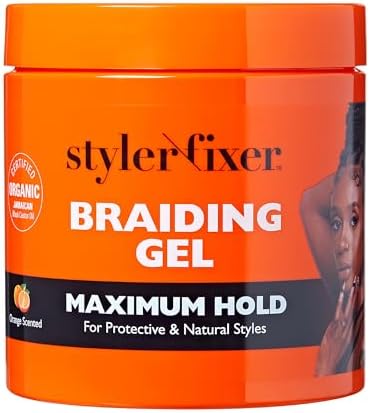 Braiding Gel Maximum Hold Styler Fixer for Box Braids & Cor…