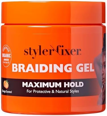 Braiding Gel Maximum Hold Styler Fixer for Box Braids & Cor…