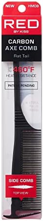 Carbon Axe Comb Parting Comb Anti Frizz Heat Resistant Hair…