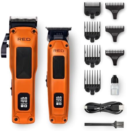 Cordless Clipper & Trimmer Combo Set for Hair & Beard Grooming