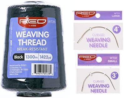 Hair Weaving Thread Black 1422yard and Curved Weaving Needl…