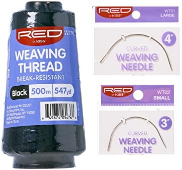 Hair Weaving Thread Black 547yard and Curved Weaving Needle…