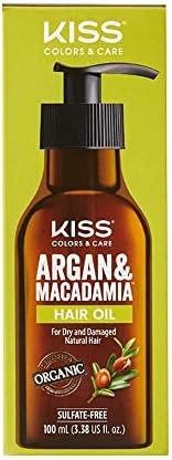 KISS Argan & Macademia Reparative Hair Oil Serum 100mL (3.3…