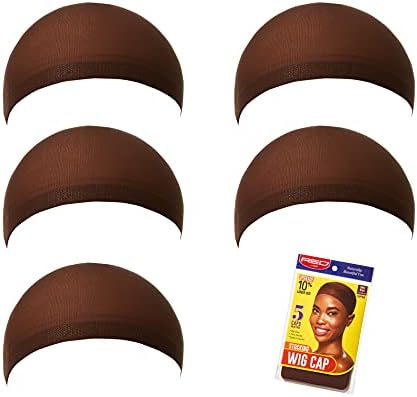 Stocking Wig Cap 5 PCS (Dark Brown)