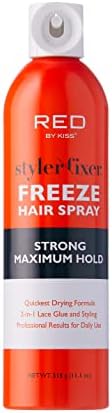 Styler Fixer Freeze Hair Spray Strong Maximum Hold 2-In-1 L…